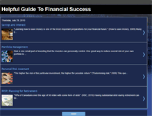 Tablet Screenshot of guidetofinancialsuccess.blogspot.com