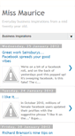Mobile Screenshot of missmaurice.blogspot.com