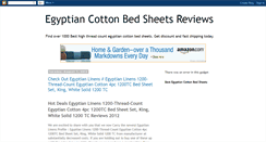 Desktop Screenshot of egyptian-cotton-bed-sheets-reviews.blogspot.com