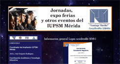 Desktop Screenshot of expofecientificaiupsm.blogspot.com