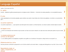 Tablet Screenshot of lenguajeespanol.blogspot.com