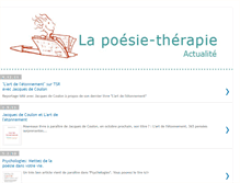 Tablet Screenshot of lapoesietherapie.blogspot.com