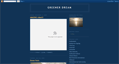 Desktop Screenshot of greenerdream.blogspot.com