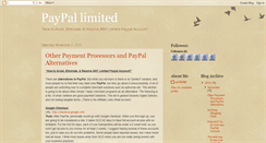 Desktop Screenshot of paypallimitedaccount.blogspot.com