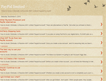 Tablet Screenshot of paypallimitedaccount.blogspot.com