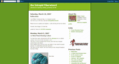 Desktop Screenshot of intrepidfiberwizard.blogspot.com