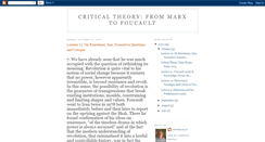 Desktop Screenshot of mycriticaltheory.blogspot.com