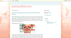 Desktop Screenshot of anniejohansson.blogspot.com