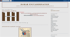 Desktop Screenshot of damarencuadernacion.blogspot.com