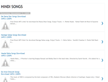 Tablet Screenshot of hindisongsblog.blogspot.com