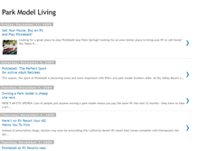 Tablet Screenshot of parkmodelliving.blogspot.com