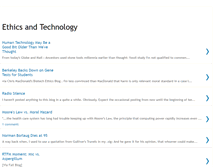 Tablet Screenshot of ethicsandtechnology.blogspot.com