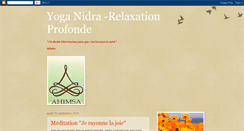 Desktop Screenshot of jtm-yoganidra-relaxationprofonde.blogspot.com