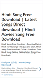 Mobile Screenshot of hindisongfreedownload.blogspot.com