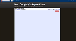 Desktop Screenshot of bdoughtyaspireclass.blogspot.com