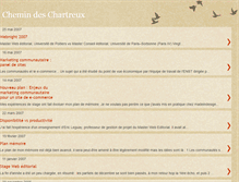 Tablet Screenshot of chemindeschartreux.blogspot.com