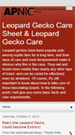 Mobile Screenshot of leopardgeckocaresheet.blogspot.com