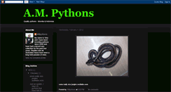 Desktop Screenshot of am-pythons.blogspot.com