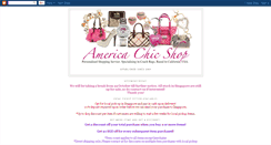 Desktop Screenshot of americachicshop.blogspot.com