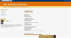 Desktop Screenshot of myjourneytomexico.blogspot.com