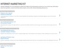 Tablet Screenshot of internetmarketing1st.blogspot.com