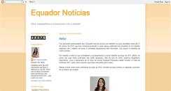 Desktop Screenshot of equadornoticias.blogspot.com