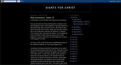 Desktop Screenshot of giantsforchrist.blogspot.com