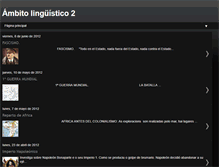 Tablet Screenshot of ambito2linguistico.blogspot.com