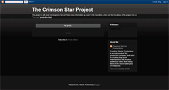 Desktop Screenshot of crimsonstarproject.blogspot.com