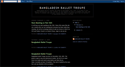 Desktop Screenshot of bangladeshballettroupe.blogspot.com