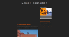 Desktop Screenshot of maison-container.blogspot.com