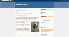 Desktop Screenshot of hickeyracing.blogspot.com
