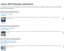 Tablet Screenshot of janesolympicadventure.blogspot.com