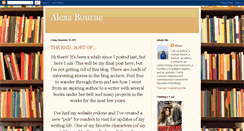 Desktop Screenshot of alexabourne.blogspot.com