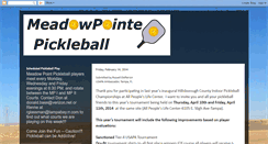 Desktop Screenshot of meadowpointepickleball.blogspot.com