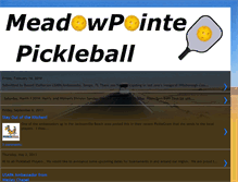 Tablet Screenshot of meadowpointepickleball.blogspot.com