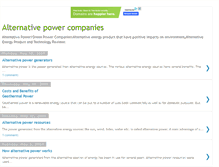 Tablet Screenshot of alternative-power-companies.blogspot.com