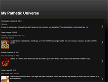 Tablet Screenshot of mypatheticuniverse.blogspot.com