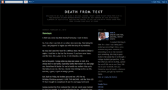 Desktop Screenshot of deadlyblogs.blogspot.com