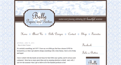 Desktop Screenshot of bellepapersandparties.blogspot.com