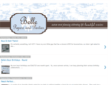 Tablet Screenshot of bellepapersandparties.blogspot.com