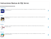 Tablet Screenshot of instruccionesbasicassql.blogspot.com
