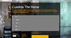 Desktop Screenshot of cuadrosthehorse.blogspot.com