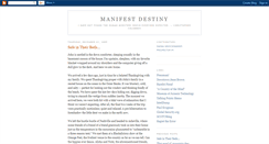 Desktop Screenshot of manifestdestinysafari.blogspot.com