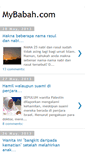 Mobile Screenshot of mybabah.blogspot.com