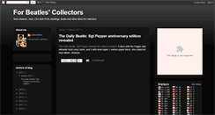 Desktop Screenshot of beatles-collection.blogspot.com