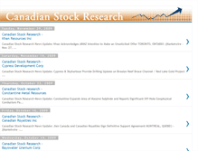 Tablet Screenshot of canadian-stock-research.blogspot.com