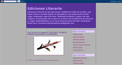 Desktop Screenshot of edicionesliterarte.blogspot.com