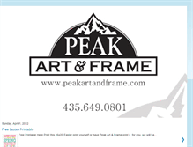 Tablet Screenshot of peakartframe.blogspot.com