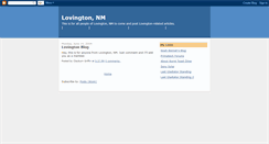 Desktop Screenshot of lovington.blogspot.com